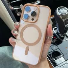 Capa De Telefone De Carregamento Magnético Desert Titanium Para IPhone 16 Pro Max 11 12 13 14 15 16 15 14 Plus Caixa Tra