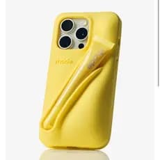 Moda Amarela Com Esmalte Labial Rhode Batom Capa De Telefone Caixa Para IPhone 11 12 13 14 15 16 Pro Max Plus Hailey Mes