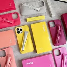 Hailey Lip Gloss Rhode Batom Capa De Telefone IPhone 17 Air 17 11 12 13 14 15 16 Pro Max Plus Suporte De Silicone Macio