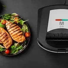 Grill e Sanduicheira c/ Acabamento Inox 750w Multi