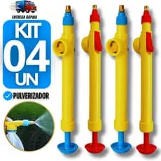 Pulverizador Manual Acoplável Garrafa Pet Pressão Borrifador Com Mangueira Bico Jato Regulável Premium Sortidas