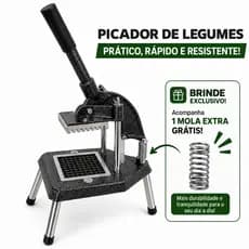 Picador Cortador Fatiador de Legumes Profissional Reforçado Pequeno Batata Palito Legumes Frutas Bares