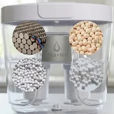 Purificador filtro de água alcalina marca tecnologia japonesa íons negativos redução de cloro