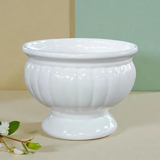 Taça Relevo Unitária Cerâmica Retrô Decoração Festa Aniversário Casamento Chá de bebê Diversas Cores