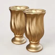 Vaso Torcido Campestre Cerâmica 2 Unidades Decoração de Festa Aniversário Chá Revelação Casamento