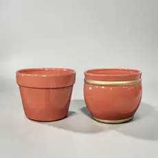 Vaso Cachepô Decorativo Cerâmica Flores Artificiais Decoração Festas Arranjos Várias Cores