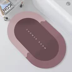 Tapetes De Banheiro Secagem Rápida Em Microfibra Antiderrapante / Porta De Entrada