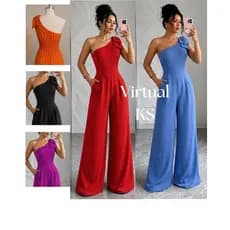 Macacão pantalona feminino elegante festa casula formatura DUNA premium não amassa