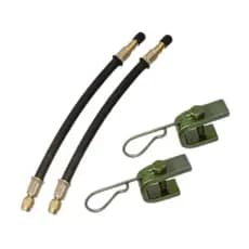 Kit Com 2 Suportes Simples + 2 Extensões De Borracha 210mm