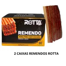 2 Caixas de Refil Para Pneu Remendo Macarrão Rotta376 Caixa Com 60 Pçs