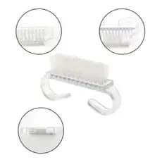 100un Mini Escovinhas Manicure Limpeza De Unha Tira Pó Salão