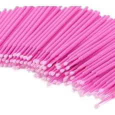 Microbrush Aplicador Cílios Sobrancelhas 100 Hastes Bastonetes Cotonetes