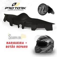 Kit Narigueira + Botão Reparo Capacete New Liberty 4 V-Pro R8 - Pro Tork