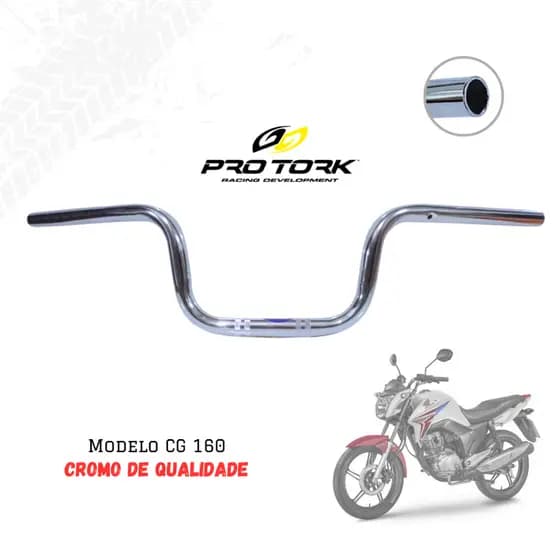 Guidão Bike / Moto CG Fan Titan Start 125 150 160 14 a 21 Modelo Original Pro Tork