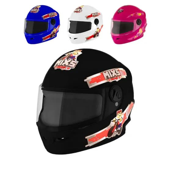Capacete Moto Fechado Infantil ProTork Minecraft e Princesas