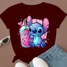 Camiseta ST1TCH Drink Pink **PREMIUM** 100% Algodão **ENVIO 10H** Oferta Especial Loja Camisetei 💙🍓✨