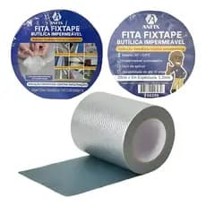 Fita Fixtape Butílica 20cmx5m Adesiva reparo vazamentos vedação de juntas e trincas telhados goteira- ANFIX