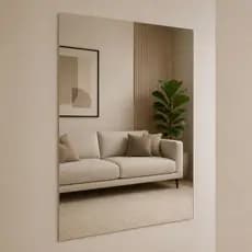 Espelho 100x80 Grande Lapidado Para Quarto/Sala/Banheiro Barbear/ Maquiagem Penteadeira Decorativo