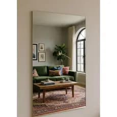 Espelho Grande 100x80 Lapidado Para Quarto/Sala/Banheiro Para Maquiagem Penteadeira Decorativo