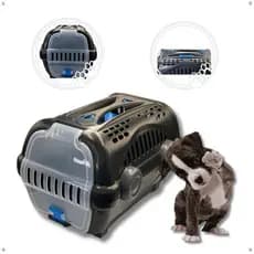Caixa Transporte Luxo Pets Cachorros Gatos Passeio Segurança Carro Animal Cuidados Viagem Resistente Veterinário