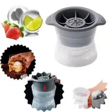 Forma De Silicone Gelo Esfera Bola Grande Bar Whisky Top Redonda Freezer Gin Bebida Criativa Suco