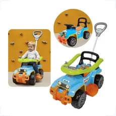Carrinho Jip Passeio Infantil Bebês Menino Menina Colorido Motoquinha Empurrador Velotrol Crianças Brincar Diversão Brinquedo Pedal Totokinha Andador Leve Funcional