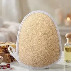 Bucha Vegetal Meia Luva Esponja Natural  Orgânica Biodegradável Pele Macia  Esfoliante Remoção Células Mortas