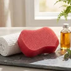 Esponja de Banho Bucha Macia Espuma Abundante Esfoliante Relaxante Limpeza Diária Esfoliação Suave