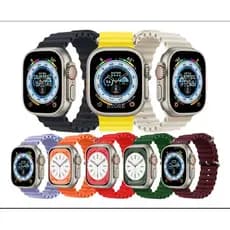Pulseira Oceânica Ondulado Compatível Apple Whatch Ultra Smartwatch 42/44/45/49mm