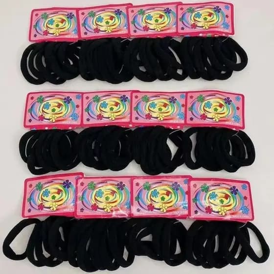 Kit 72 Elasticos De Cabelo Rabico Feminino(Monica Fashion)