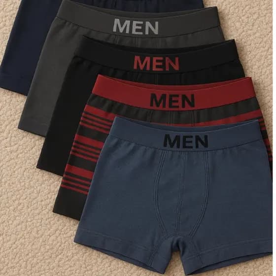 Kit Cuecas Boxer Men Sem Costura Masculina Confortável Ajuste Anatômico Uso Diário De Microfibra