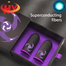 HY Gaming Finger Sleeve Nano Fibra Respirável Sweatproof Polegar Luvas Finas Modelo Para Pubg