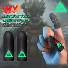 HY Gaming Finger Sleeve Luvas De Jogo Profissional Pano Prateado Para Delta Force Thumb Sleeves Luva