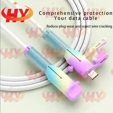 Enviar Dentro De 24 Horas À Prova Dehy 2025 Novo Protetor Enrolador De Cabo De Carregador De Silicone Macio USB Tipo C C