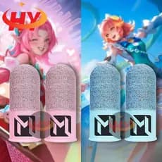 HY MLBB Manga De Dedo Para Jogos Respirável À Prova De Suor Modelo De Luvas Finas PUBG