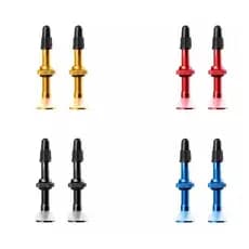 Par Válvulas Bicos Tubeless Presta Fino Alumínio 60mm Bike