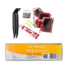 Kit Reparo Para Bicileta Remendo Pneu Câmara Ar Reparar Furo