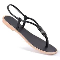 Sandália Feminina Rasteirinha Casual Para o Dia Dia Leve Macia Moda Blogueira Verão - Envio Imediato
