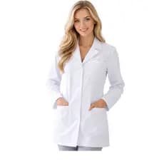 Jaleco Enfermagem Feminino Acinturado Oxford Médica Branco Rosa Preto P ao G3