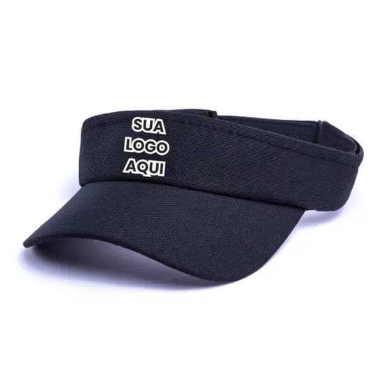 Viseira Personalizada Premium Promocional Ajustável Proteção UV