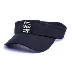Viseira Personalizada Premium Promocional Ajustável Proteção UV