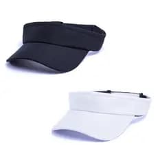 Kit 2 Viseira Proteção UV Esportiva Ajustável Chapéu De Verão