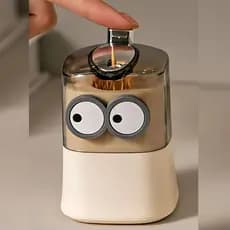 Dispenser Automático de Palitos de Dente Criativo Formato Minion – Porta Palito Cozinha Divertida