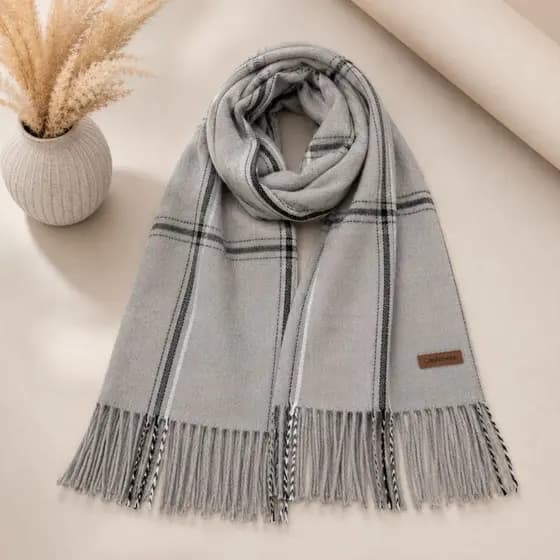 Cachecol Lenço Feminino Masculino Pashmina Xale Echarpe Grosso xadrez com franja Quente De Cashmere Inverno Unissex