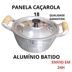 Panela Caçarola de Arroz de Alumínio Batido Fundido Grosso Média n18 1,7L