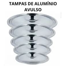 Tampas de Alumínio Avulso para Panelas Caçarolas Polida