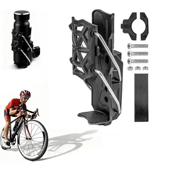 Suporte Ajustável 360 ° Garrafa Universal Porta Copo Clipe Rápido para Motos Bicicletas Bike
