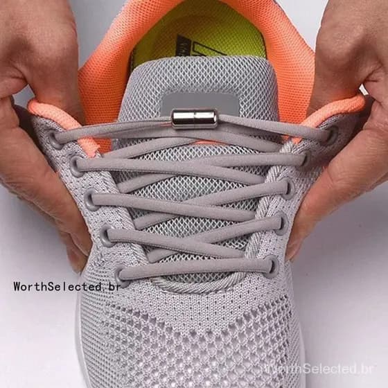 1 Par De Sapatos Elásticos Preguiçosos Mágicos Sem Rendas E Fivelas De metal Tênis Neutro Para Crianças Adultos De Futebol
