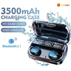 M10 Fone De Ouvido Bluetooth 5.1 Sem Fio TWS Touch Noise Reduction Waterproof