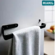 Porta Pano de Prato em Aço com Pintura Anti Risco -Suportes para Cozinha  Miamil